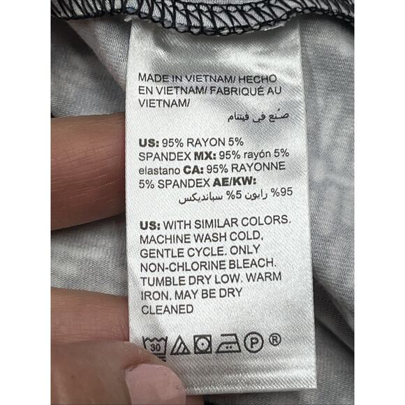 Chicos Geometric Print A Line Dress Size 3 16/18 XL Career Stretch Knit Mature - Picture 7 of 10